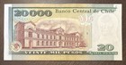Chile 20000 Pesos 1999 Almost Unc Banknote