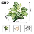 Aquarium Plant Decoration  Plastic Artificial Plant Reptile Fish Tank 1 Green