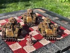 3 Used 3 Yellow Tank 3-d Printed With Scratch Built Parts 