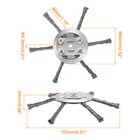 Steel Wire Brush Cutter Trimmer Head  6    Unbreakable Wired Trimmer 6blade