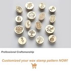 Custom Wax Seal Stamp Personalized Name text letter image logo Sealing Wax Stamp
