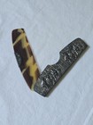 Silver Dutch Scene Comb Case With Tortoise Shell Comb     denmark   