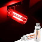 2 Pcs Car Usb Lights  Plug-in Retro Car Atmosphere Lamp With Touch Red