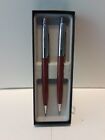 New Alexander Pen And Pencil Set Silver   Brown