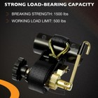 4pcs Ladder Rack Ratchet Straps W  J-hook 1 5 w X 7 5 l For Round Tube Mount