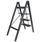 4 Step Ladder Folding Step Stool Lightweight W  Wide Anti-slip Pedal Aluminum