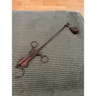 Antique Cast Iron Metal Balance Scale With Hook And Weight