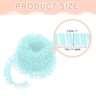 Ruffle Lace Ribbon Trim Pleated Lace Fabric Trim 11 Yard Light Green