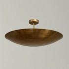 20  Brass Perforated Ceiling Light  Mid Century Sputnik Flush Mount
