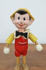 1939 Vintage Disney Wood-jointed Composition Pinocchio Doll By Ideal Toy Co