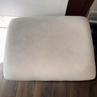 White Wooden Gliding Ottoman Footstool Nursery baby rocker Glider Stool Pink