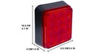 4 Pcs 12 Led Red Magnetic Wireless Emergency Strobe Warning Light Waterproof