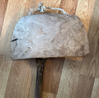 Antique Large Primitive Tribal Wooden Oriental Hand Carved Cow Bell 10 5  X6 x4 