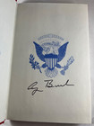 President George Bush Autographed Looking Forward Book