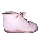 Mother Goose Shoes White Leather Lace-up Children s Shoes Size 4 W  Box Mpn 5609