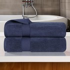 Superior Zero Twist 100  Cotton Towel Set - 2-piece Set  Extra Soft Bath Towels 