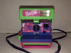 Vintage 1990s Polaroid Barbie 600 Instant Film Camera Pink Green Flowers Rare