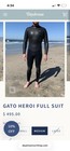 New Fullsuit Brand gato Heroi Wetsuit 3mm Japanese Rubber men   s  medium