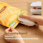 2 1pcs Rechargeable Mini Bag Sealer 2 In 1 Heat Sealer Machine W cutter For Food