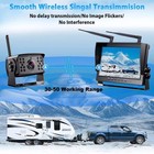 Wireless Truck Rv 3x Ahd 1080p Backup Camera   10  Quad Monitor Dvr For Trailer