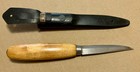 Vintage Erik Frost 106 Mora Sloy Knife From Sweden Wood Handle Laminated Steel