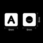 Augshy 700pcs White Letter Beads Alphabet Beads For Making Diy  6mm 