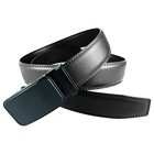 Genuine Leather Mens Ratchet Belt Belts For Men Adjustable Automatic Buckle