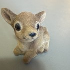 Vintage Deer Fawn Felt Flocked Figurine Christmas Decor 3   