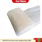 20ft 20ft Fish Pond Liners Gardens Pools Landscaping 0  3mm Polyethylene
