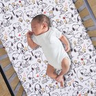 Bedtime Originals Snoopy Love Infant Baby toddler Fitted Crib Sheet
