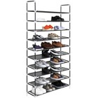 Portable Non Woven Fabric Shoe Rack Organizer Storage Shoes Shelves Space 10tier
