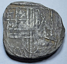 1600s Spanish 2 Reales Genuine Antique Colonial Two Bit Pirate Treasure Cob Coin