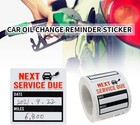 300pcs Oil Change Stickers Service Service Due Reminder Stickers Labels 2 X 2 In