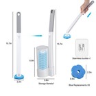 Disposable Replacement Head Toilet Brush Set 3-layer Cleaning Sponge   Non-woven