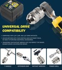 3 Piece Adjustable Tap Socket Set For Ratchet Wrench - 1 4 3 8 1 2 Drive