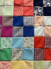 Antique Vintage Patchwork Baby Toddler Handmade Quilt 38    X 50 5   farmhouse Color
