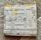 Antique Original Rare Art Nouveau English Decorative Ceramic Tile Dragonfly