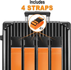 Luggage Straps For Suitcases Tsa Approved Travel Belt 4 Pack By  orange 