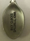 Bily Clocks Spillville Iowa Pewter Vintage Souvenir Spoon Collectible
