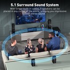 5 1 2 1  Home Theater System - 1200 W  Surround Sound Speakers  10  Subwoofer