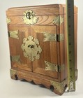 Vintage 1970s Korean Tansu Style Jewelry Chest