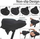 Exercise Bike Seat Cover Large Wide Foam   Gel Padded Bicycle Saddle Cushion Usa