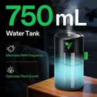 Vivosun Aerostream U075 Usb Humidifier 750ml Cool Mist Mini Humidifier For Vgrow