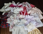 Vintage Girls Baby Toddler Dresses Old Fashioned Doll Clothes Large Lot Of 12