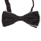 Italo Ferretti Nwt Cummerbund And Bow Tie Set Adjustable Size In Black white