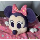 Disney Baby 11 5  Minnie Mouse Lovey Security Blanket Pink Star Satin Trim