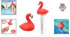 Whimsical Waterproof Pool Thermometer - Large Flamingo Design For Easy Reading