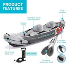 New In Box Intex Dakota K2 2 Person Vinyl Inflatable Kayak With Oars  Pump  Bag