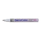 Decocolor  Paint Marker  White Ink  Extra Fine Point  Opaque  Permanent  Gloss