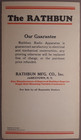 1926 Rathbun Straight Line Frequency Converter Radio Advertising Brochure B4-42